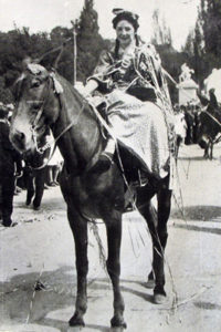 Berta Buttini a caballo